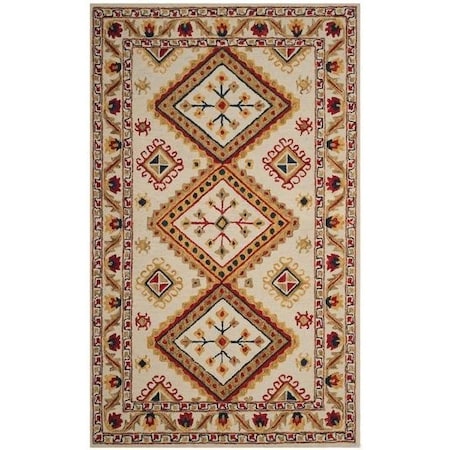 Safavieh 4 x 6 ft. Aspen Hand Tufted Small Rectangle Area Rug, Ivory and Multi APN706A-4